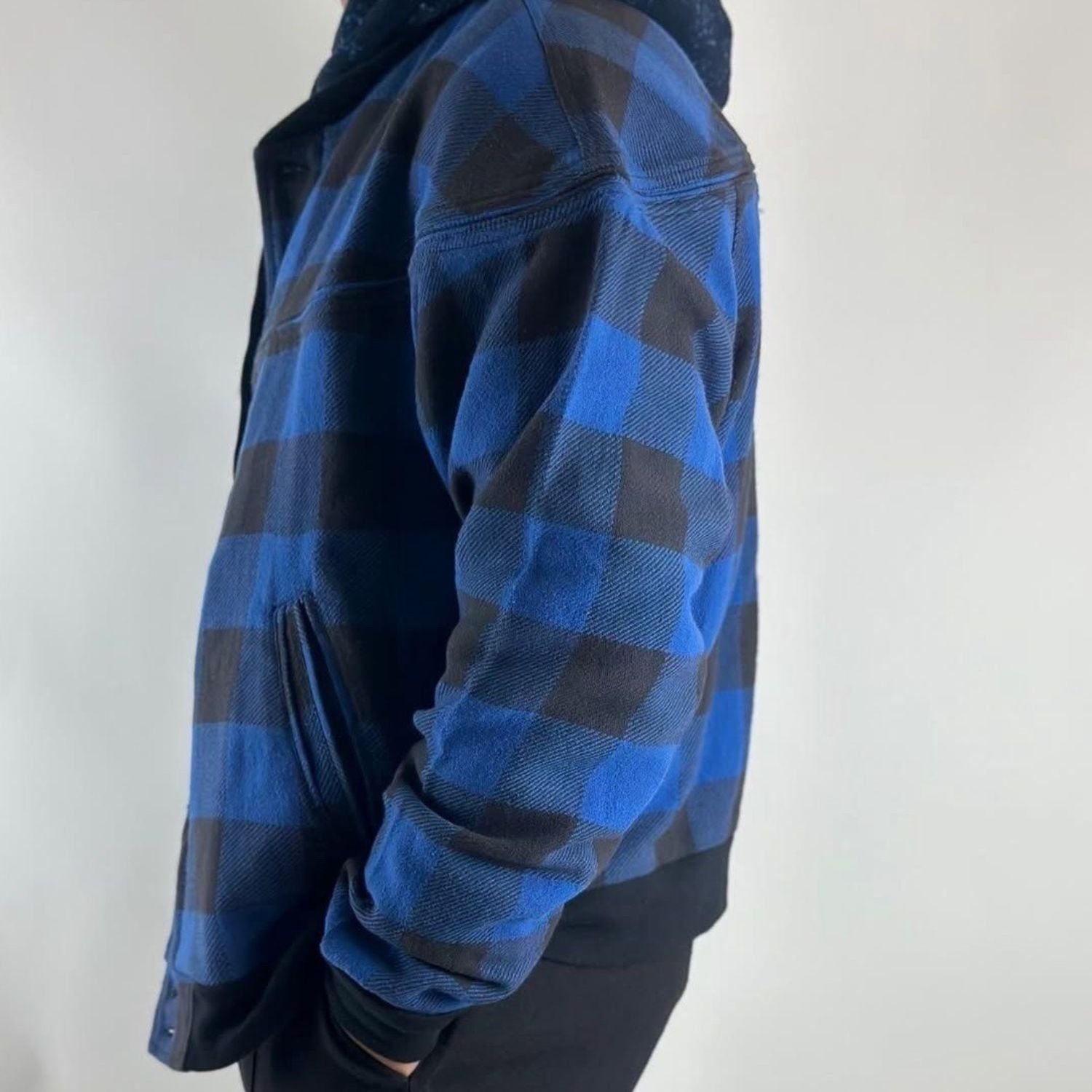 Blue Black Check Jacket