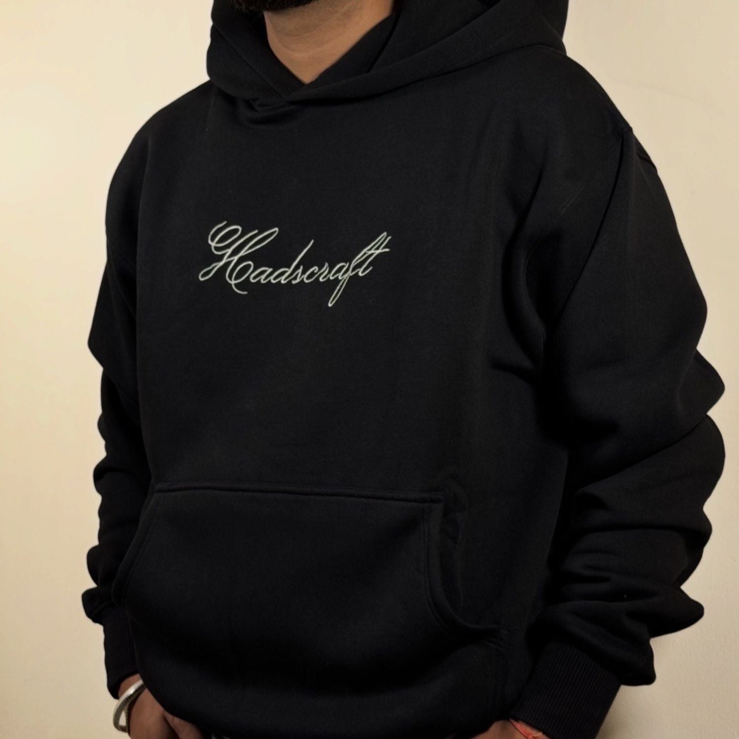 Black Sword Embroidered Hoodie