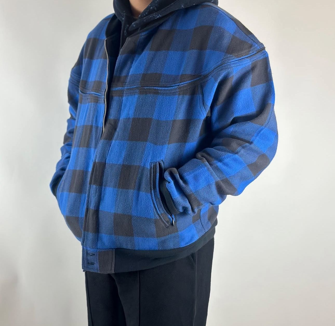 Blue Black Check Jacket