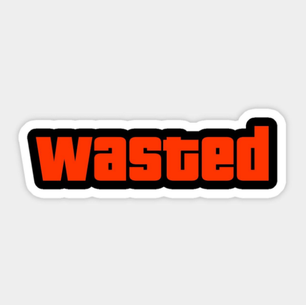 WASTED Embroidered Patch